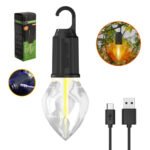 Lampes rechargeables avec crochet à clip, 3 modes d'éclairage