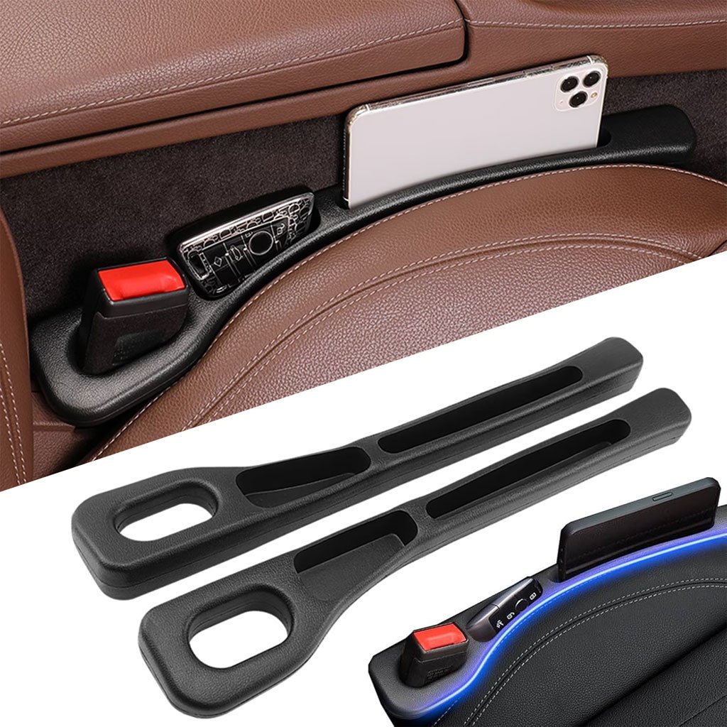 Car-ORG-Coin-cnc.jpg Organisateur de remplissage de joint de siège pour voiture 2Pcs – منظم أغراض في السيارة - الصورة 1