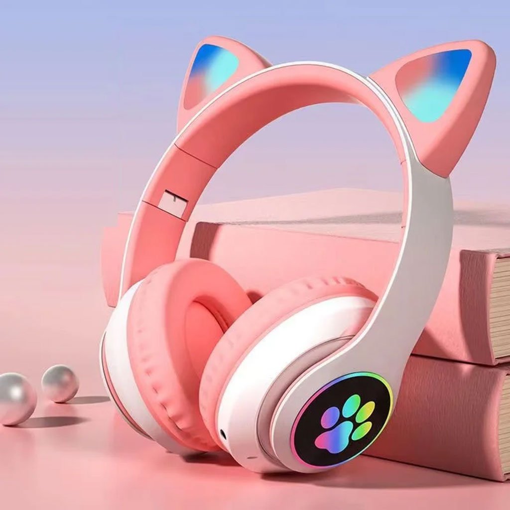 Casque-YX-213-2-2.jpg Casque Bluetooth Sans Fil Oreilles de Chat XY-231 - الصورة 1