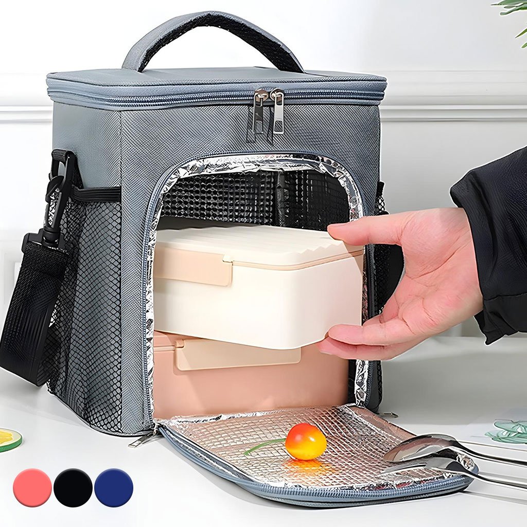 Comida-Bag-cnc-2.jpg Sac à déjeuner isotherme de grande capacité avec bandoulière - الصورة 1