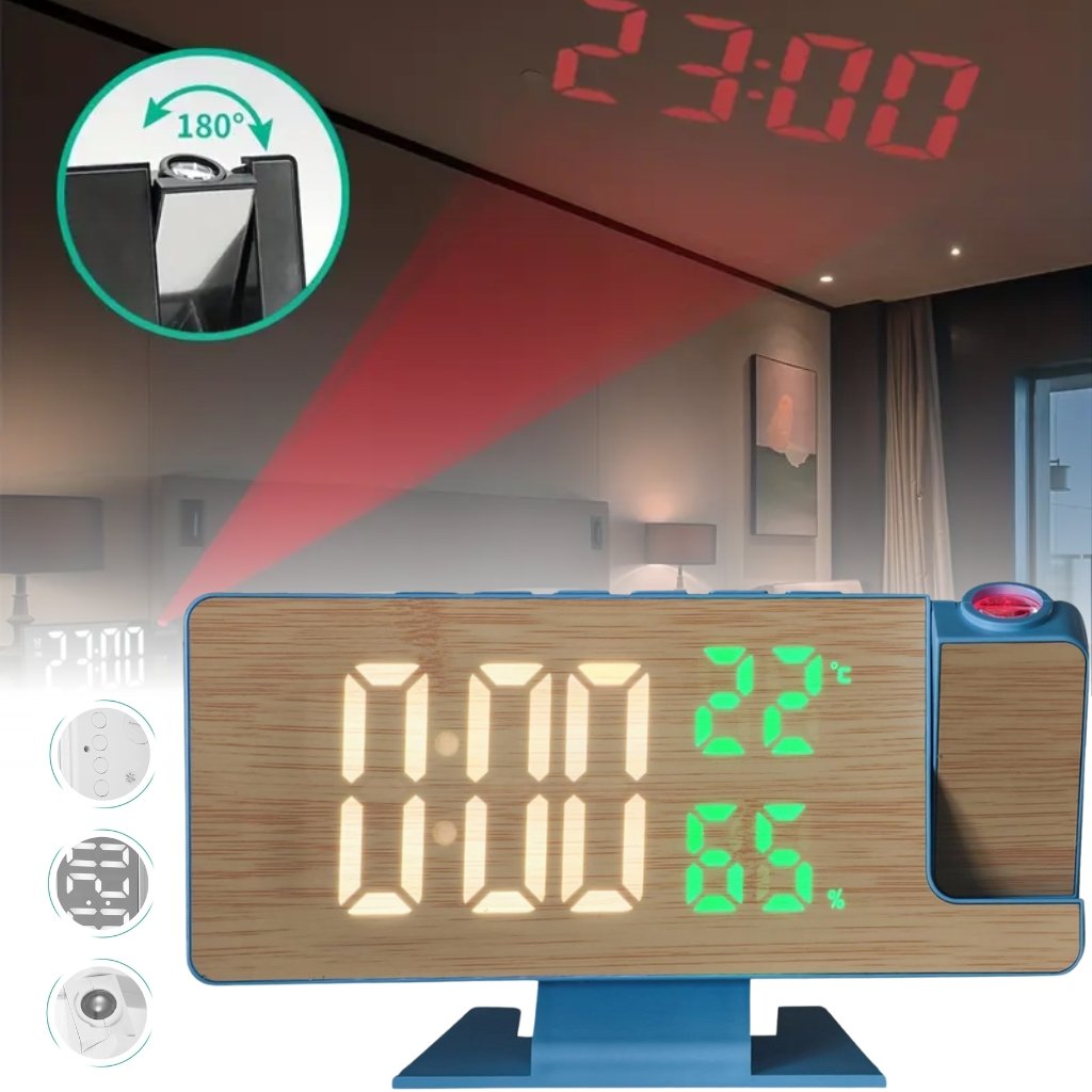 DS5718LW.jpg Horloge Numérique avec Projecteur LED – ساعة رقمية مع جهاز عرض - الصورة 1