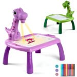 Projecteur de dessin Dino pour enfants avec 24 motifs colorés