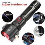 Lampe Torche Multifonctionnel LED Puissante Rechargeable par USB Avec PowerBank – طورش عالي السطوع