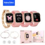 Haino Teko Germany G10 Mini Amoled Display 4 paires de bracelets – ساعة ذكية للنساء