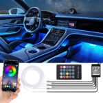 Lumière Ambiante RGB Pour l’Intérieur de Voiture avec Télécommande + APP Contrôle