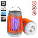 Lampe anti-moustique 3en1 fonctionne à l'énergie solaire et alimentée par batterie rechargeable