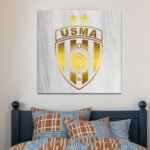 Cadre en Acrylique Effet Gold Miroir Motif Club USMA