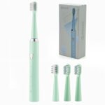 Brosse À Dents Électrique Sonique avec 4 Têtes et 5 Modes – فرشاة أسنان