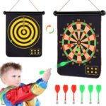 Jeu de fléchettes magnétique 6 Fléchettes double face