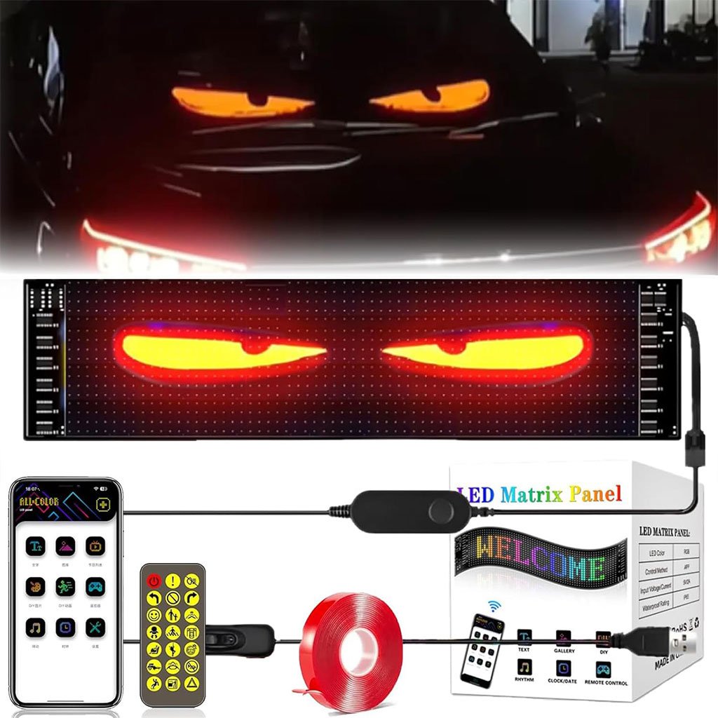 Matrix-Panel-cnc.jpg Bande LED Matrix Panel pour camion et voiture écran souple programmable (120 x 595 mm) - الصورة 1