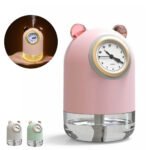 humidificateur avec horloge et Spray pour bureau 7 Couleur led 300 ML