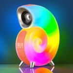 Lampe de Table avec Haut-parleur Bluetooth RGB – مكبر صوت ومنبه على شكل محارة