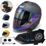 Pack Casque Moto Arai SZ Ram 4 Open Face Helmet avec Microphone Moto Sans Fil CL8