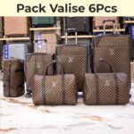 Pack de Valise 6Pcs de Haute Qualité Motif LV