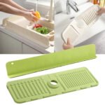 Pack Tapis de drainage avec pare-éclaboussures en silicone pour évier de cuisine