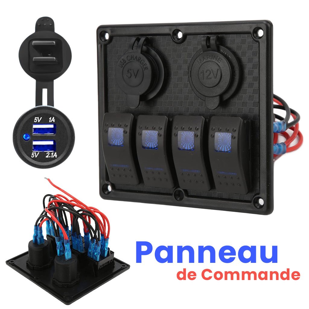 Panneau-BT-cnc-1.jpg Panneau de commande 12-24V à 4 Interrupteur – لوحة تحكم - الصورة 1