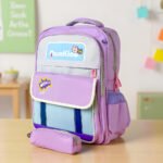 Sac à Dos pour Enfants avec Trousse Assortie 2504 Mauve – حقيبة ظهر مدرسية للأطفال مع مقلمة بنفسجي