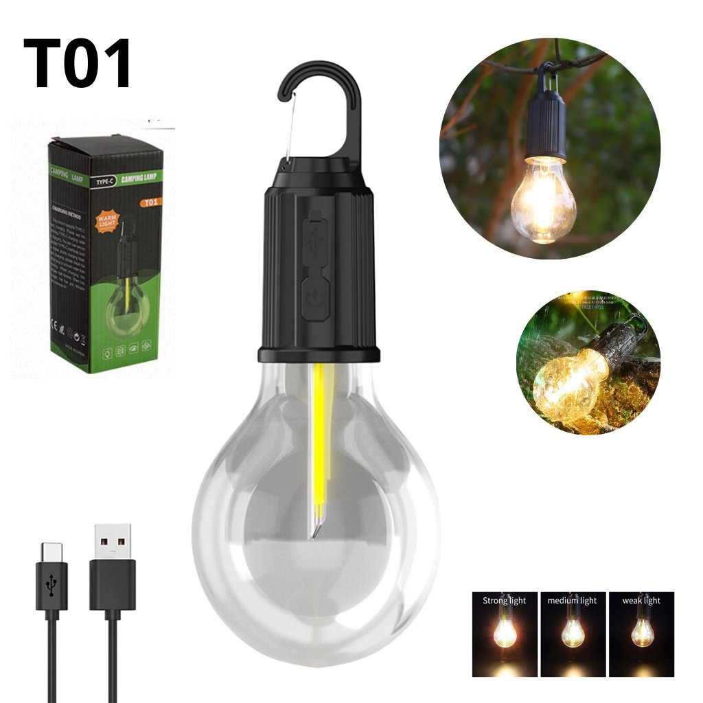xr:d:DAFkHJeAsxI:39,j:165912026577162263,t:23100211 Lampe de Camping Portable étanche rechargeable 3 modes d'éclairage T01 - الصورة 1