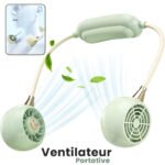 Ventilateur De Cou Rechargeable À 3 Vitesses DM68A – مروحة عنق