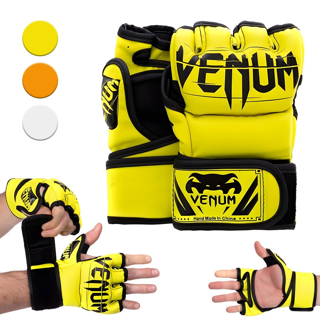 Venom-Demi-cnc-2.jpg Gants de Boxe et MMA Demi-Doigts de Haute Qualité – قفازات البوكس - الصورة 1