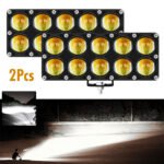 Projecteurs et feux de brouillard 2pcs 6000K pour voitures et moto – مصابيح إنارة قوية للدرجات والسيارات