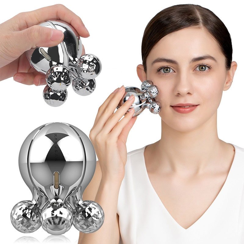 ZL-228-CNC-1.jpg Masseur à rouleaux 4D pour le visage et le corps rotatif à 360 degrés – أداة تدليك يدوية - الصورة 1