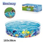 Piscine AquariumRonde en Vinyle et PVC Transparente Pour Enfants 183x38cm#55030