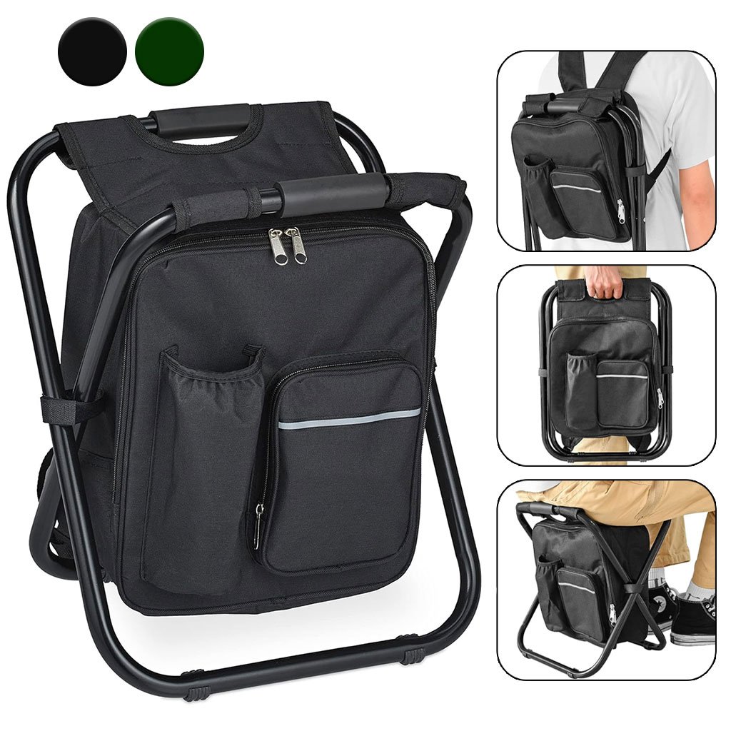 camping-chair-cnc-1.jpg Sac à Dos Isotherme et Chaise Multifonction pour Camping 3en1 – كرسي وحقيبة تخييم - الصورة 1