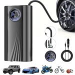Pompe à Air Électrique Mini 12V avec Écran LCD – جهاز نفخ العجلات مع شاشة