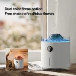 Diffuseur d'arôme de flamme à affichage numérique, brumisateur froid à ultrasons a 2 modes, 350ml, 1200mAh