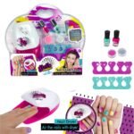 Kit de salon Nail Glam lavable pour enfants avec sèche-ongles - طقم صالون تجميل الأظافر للأطفال قابل للغسل مع مجفف للأظافر