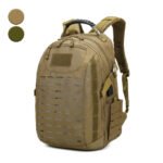 Sac à dos tactique USB pour camping, sac militaire 15,6 pouces