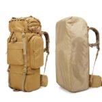 Sac à dos Randonnée professionnel en toile de Camouflage étanche à double épaule 90 L – kaki