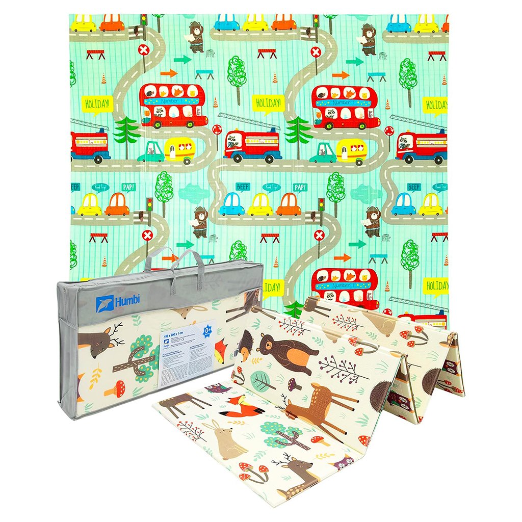 tapis-jouets-1.jpg Tapis de jeu pour bébé pliable mousse XPE double face imperméable - الصورة 1