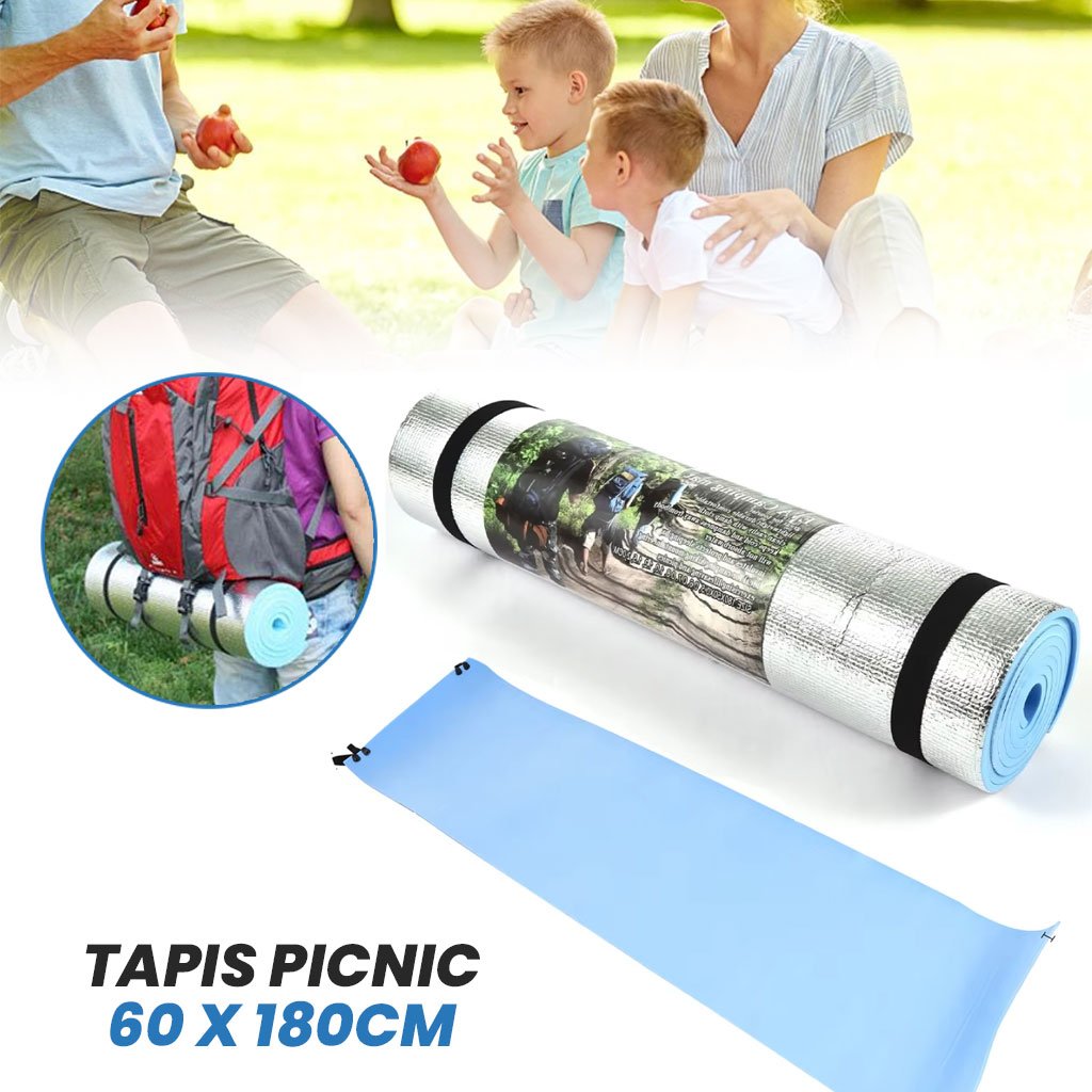 tapis-picnic-cnc.jpg Tapis de Camping Imperméable en Mousse EVA 180x60cm – بساط للخرجات والتنزه - الصورة 1