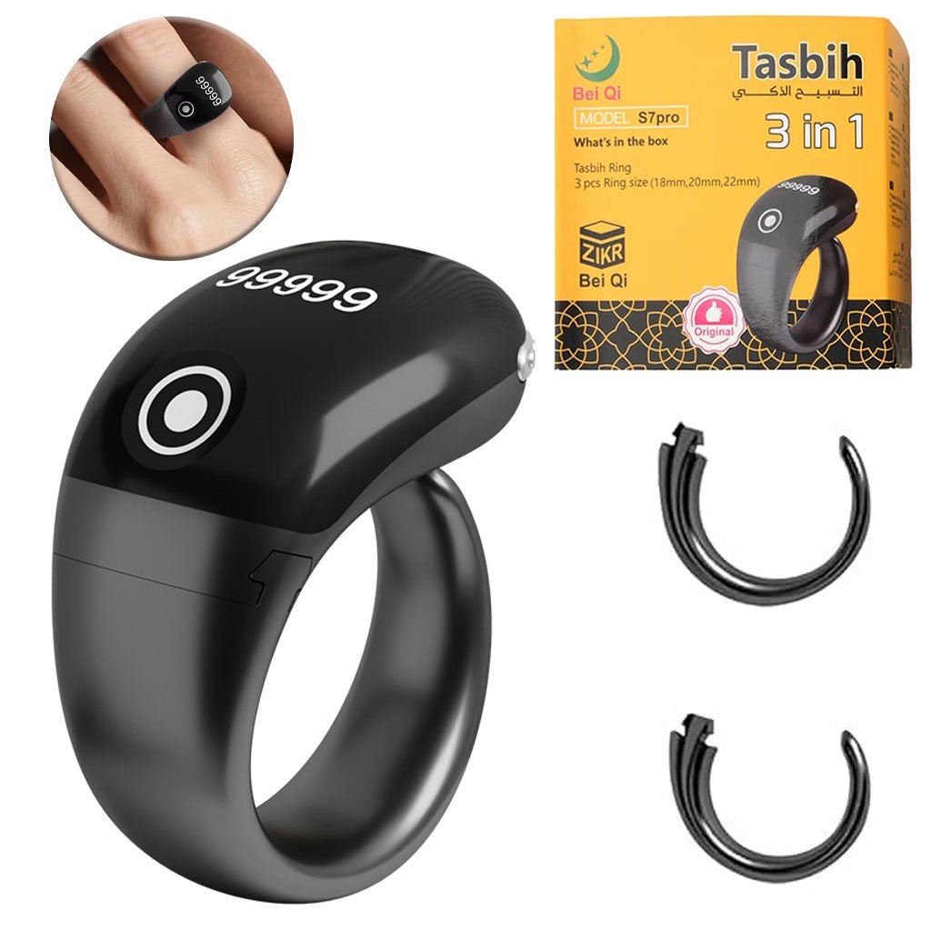 S7-Pro-cnc.jpg Bague Compteur Digital de Tasbih avec Affichage OLED Étanche – خاتم تسبيح إلكتروني - الصورة 1
