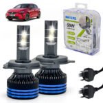 Kit Lampe de phare LED H4 Philips 6000K-16000LM Ultra Puissant - مصابيح إضاءة أمامية للسيارات