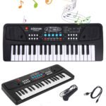 Piano éducatif à clavier électronique pour enfants, avec microphone et 37 touches - بيانو تعليمي بـ 37 مفتاحاً للأطفال
