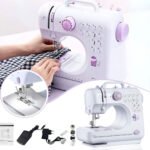 Machine à coudre portable 12 points 2 vitesses avec veilleuse LED et pédale - ماكينة خياطة محمولة