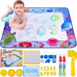 Tapis Water Canvas pour Enfant avec Stylo à Eau pour Dessin Créatif et Sans Taches - بساط الرسم للأطفال بدون حبر